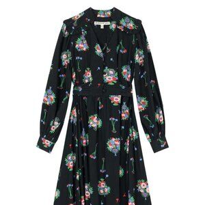 Celia Birtwell X Joanie - Marie Antoinette Floral Print Bell Sleeve Maxi Dress